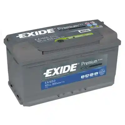 Exide Premium EA1050 akkumulátor, 12V 105Ah 850A J+ EU magas