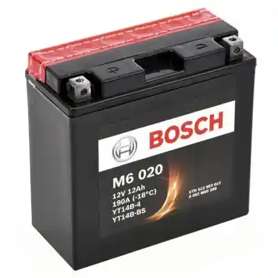 Bosch M6 AGM 0092M60200 motorakkumulátor, YT14B-4, YT14B-BS, 12V 12AH 190A, B+