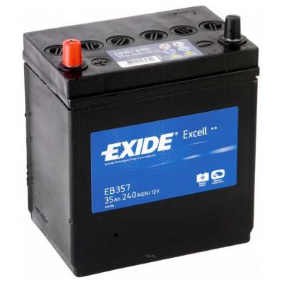 Exide Excell EB357 akkumulátor, 12V 35Ah 240A B+, japán