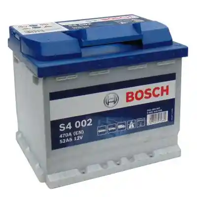 Bosch Silver S4 akkumulátor, 12V 52Ah 470A, J+ EU, magas