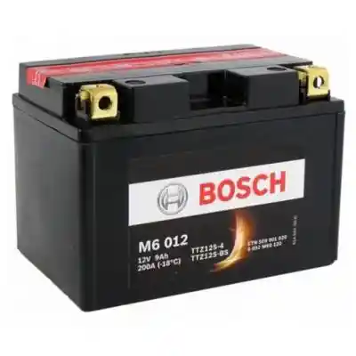 Bosch M6 AGM 0092M60120 motorakkumulátor, TTZ12S-4, TTZ12S-BS, 12V 9AH 200A, B+