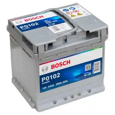 Bosch Power Line P0102 0 092 P01 020 akkumulátor, 12V 44Ah 360A J+ EU, magas