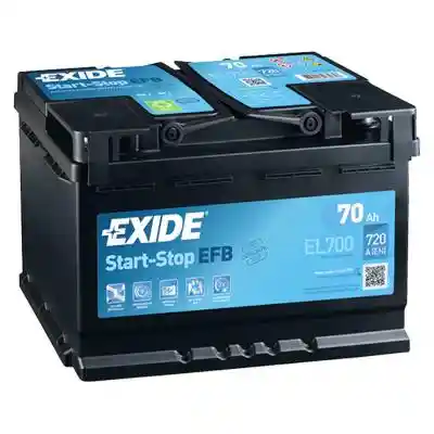 Exide Start-Stop EFB EL700 akkumulátor, 12V 70Ah 760A, J+ EU, magas