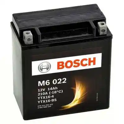 Bosch M6 AGM 0092M60220 motorakkumulátor, YTX16-4, YTX16-BS, 12V 14AH 220A, B+
