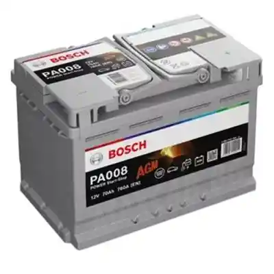 Bosch Power AGM Line PA008 0092PA0080 akkumulátor, 12V 70Ah 760A J+ EU, magas