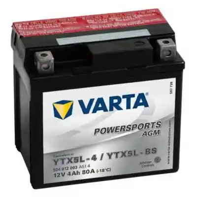 Varta Powersports AGM Active motorakkumulátor, YTX5L-4