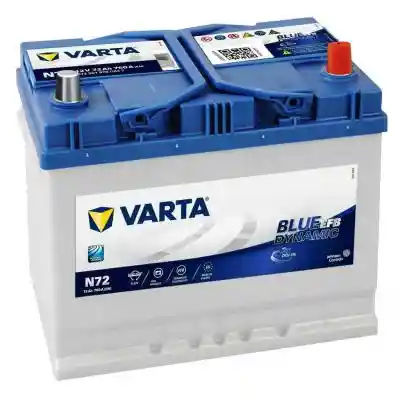 Varta Blue Dynamic EFB N72 akkumulátor, 12V 72Ah 760A J+, japán