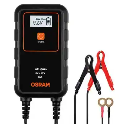 Osram OEBCS906 akkumulátor töltő és szinten tartó többfázisos töltési ciklussal, 6/12V 6A