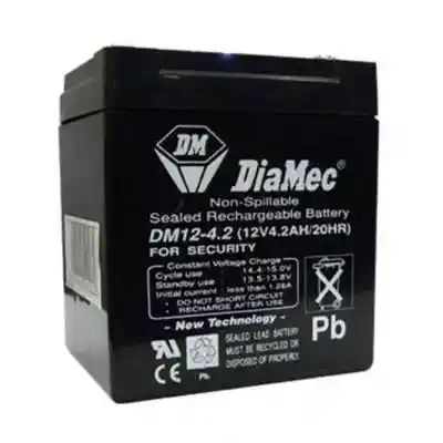 Diamec DM1242 szünetmentes akkumulátor, zselés, 12V 4,2Ah