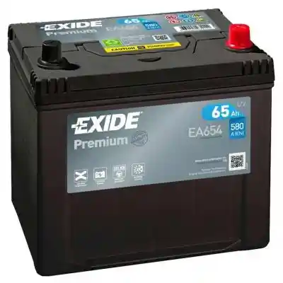 Exide Premium EA654 akkumulátor, 12V 65Ah 580A J+, japán