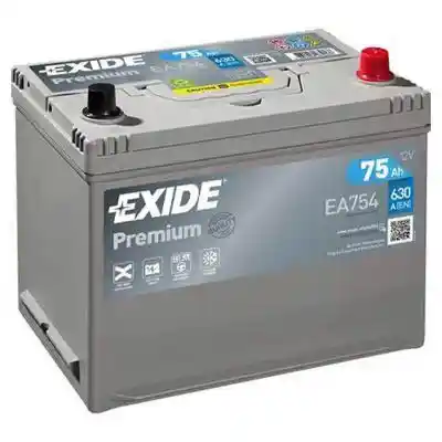 Exide Premium EA754 akkumulátor, 12V 75Ah 630A J+, japán