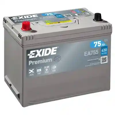 Exide Premium EA755 akkumulátor, 12V 75Ah 630A B+, japán