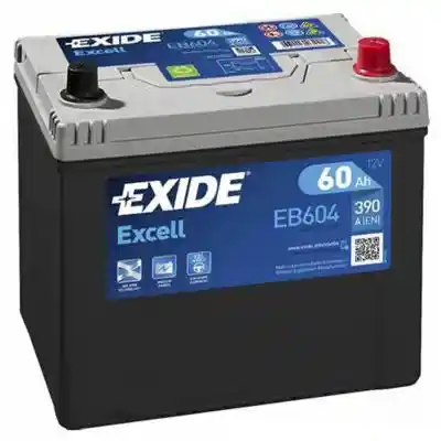 Exide Excell EB604 akkumulátor, 12V 60Ah 480A J+, japán