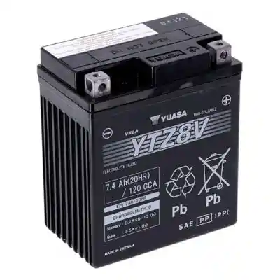 Yuasa AGM YTZ8V motorkerékpár akkumulátor, 12V 7,4Ah 120A J+