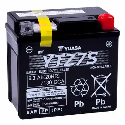 Yuasa AGM YTZ7S motorkerékpár akkumulátor, 12V 6,3Ah 130A J+