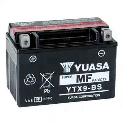 Yuasa AGM YTX9-BS motorkerékpár akkumulátor, 12V 8,4AH 135A B+