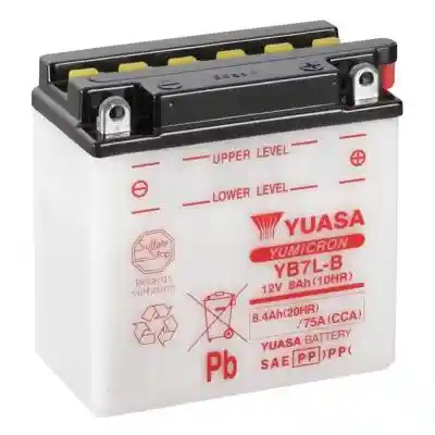 Yuasa Yumicron YB7L-B motorkerékpár akkumulátor, 12V 8,4Ah 124A J+