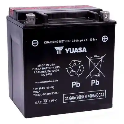 Yuasa AGM YIX30L-BS motorkerékpár akkumulátor, 12V 31.6Ah 385A J+